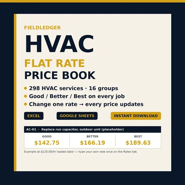 HVAC Flat Rate Price Book preview image